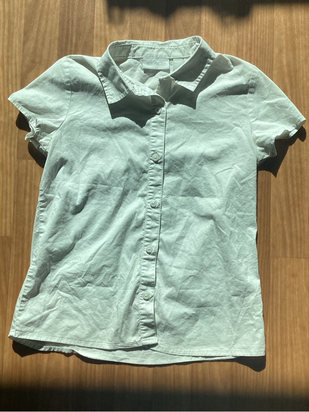 The Children’s Place Girls White Button-Up Shirt